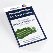 Preisblatthalter A4 Car-Fix DIN A4 Hoch mit Firmeneindruck - verschweißt