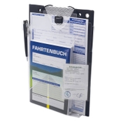 Auftragstasche A4 Volumen: 2x Magnetverschluß  Schwarz/Transp.