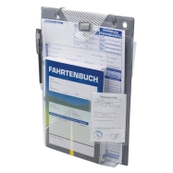 Auftragstasche A4 Volumen: 2x Magnetverschluß  Grau / Transp.