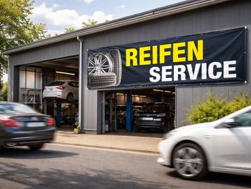 Aussenwerbung Reifenservice 