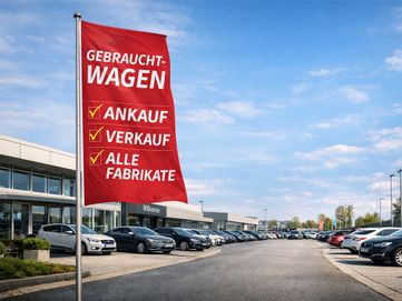 Fahnen für den Kfz-Handel 