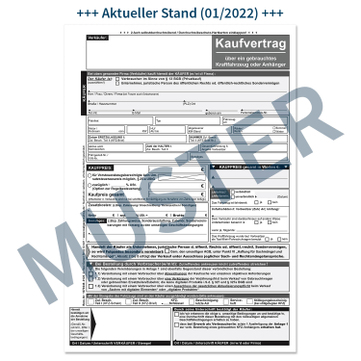 Kaufvertrag Block für gebrauchte Kraftfahrzeuge / Anhänger AGB-Stand: 01/2022 