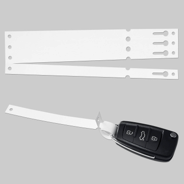 Schlaufenanhänger Schlaufenetiketten Tyvek®,  Länge 220 mm x Breite 12,7 mm Weiss