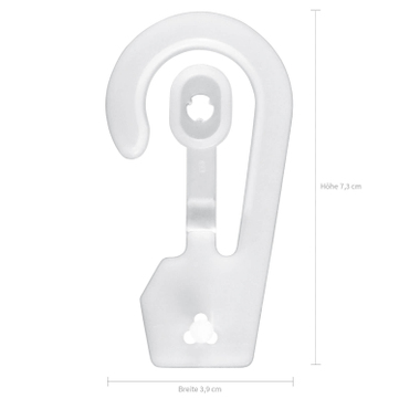 Clips-Haken Easy: mit Druckverschluss, VPE 25 Stück  
