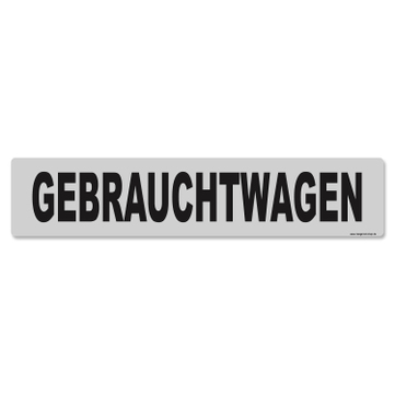 Miniletter Standard: Kennzeicheneinleger 1,5 mm stark, Motiv: Gebrauchtwagen 
