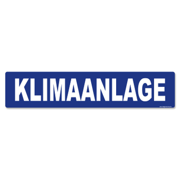 Miniletter Standard: Kennzeicheneinleger 1,5 mm stark, Motiv: Klimaanlage 