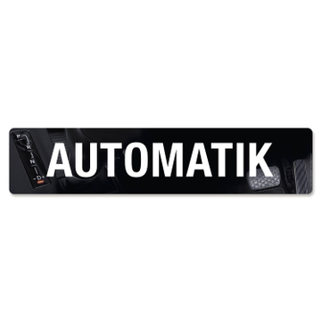 Kennzeicheneinleger Miniletter, Motiv: Automatik 1,5 mm stark 