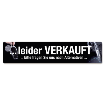 Kennzeicheneinleger Miniletter, Motiv: leider verkauft 1,5 mm stark 