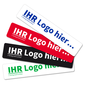Miniletter mit Logo Werbeschild Individual: mit 1-Farbdruck, 1,5 mm stark 