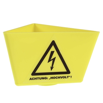 Leitzahlträger mit Magnethaftung, Symbol: Hochvolt  