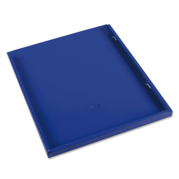 Erweiterungsfach zu Fächersystem - Griffsicht-System A4 Hochformat, Metall Blau