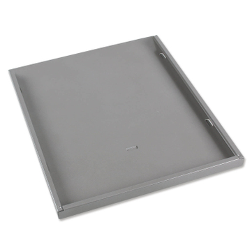 Erweiterungsfach zu Fächersystem, Griffsicht-System Multi A4 Hochformat, Metal Grau/Silber
