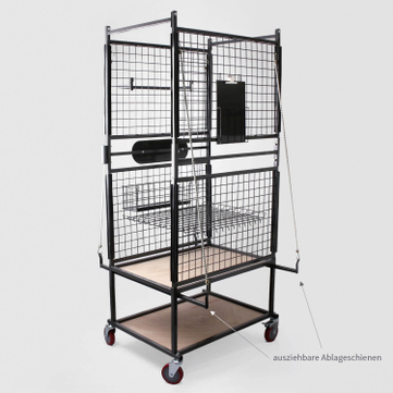 Karosserieteilewagen Werkstattwagen, Lackierwagen, fahrbar, Traglast bis 220 kg 
