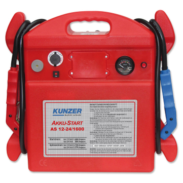 Kunzer Starthilfe AS 12-24/1600: Spitzenstrom 4740 A (12V) für 12 und 24 Volt 