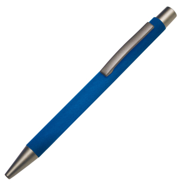 Druckkugelschreiber Softtouch "Rover"  Blau/Grau