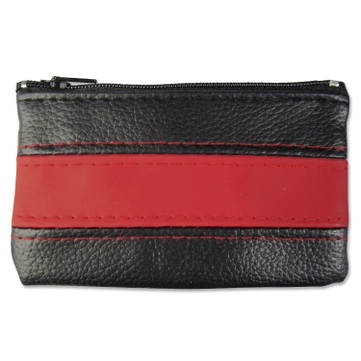Schlüsseltasche Look Plus: mit großem Schlüsselring  Schwarz/Rot