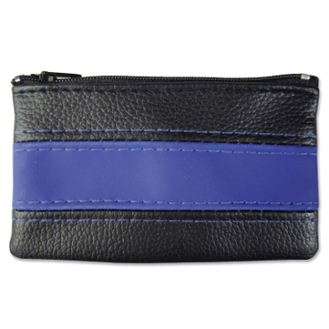 Schlüsseltasche Look Plus: mit großem Schlüsselring  Schwarz/Blau