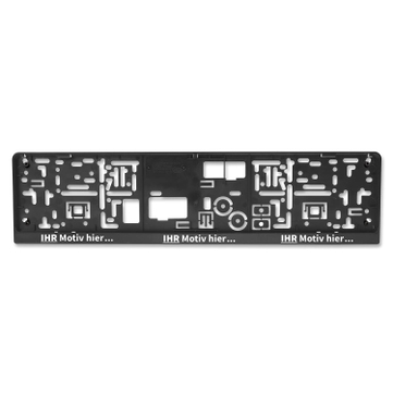 Kennzeichenhalter EASY-Comfort-RGS mit Schiebeverschluss mit 1-Farbdruck 