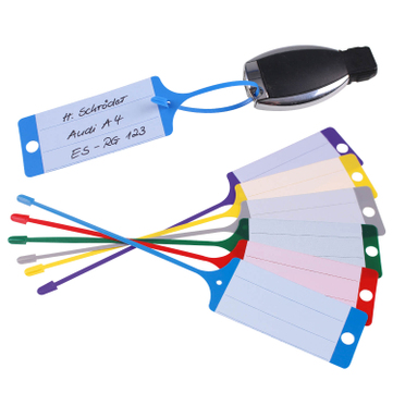 Schlüsselanhänger Ringless III: Schnellverschluss, neutral  blau neutral