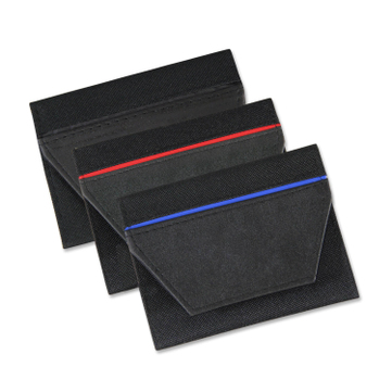 Führerscheintasche Colour Stripe mit 5 Klarsichfächer Schwarz/Schwarz