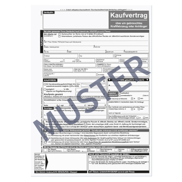 Formular-Set 3 in 1: Kaufvertrag Gebrauchtwagenverkauf an Verbraucher