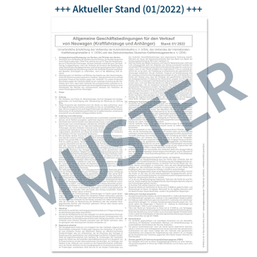 Verbindl. Bestellung eines neuen KFZ / Anhänger: 3-fach AGB 01/2022 