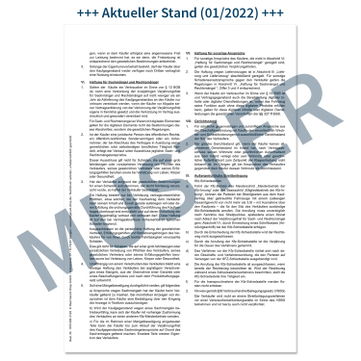 Geschäftsbedingungen für Gebrauchtwagenverkauf, neueste AGB: Stand 01/2022 