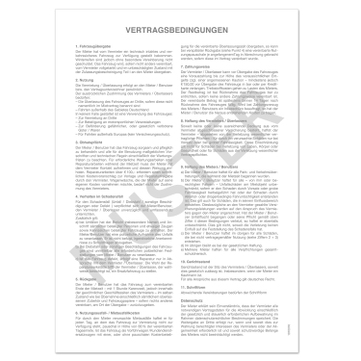 Autovermietung Vertrag/Rechnung: Ersatzwagen, 25 Sätze 2-fach, auf Block 