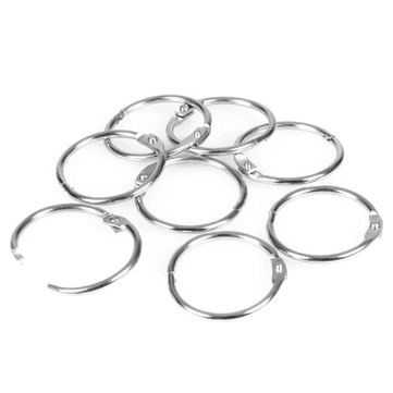Metall-Klappringe Schlüsselringe zum Aufklappen: Ø 38 mm, ( VPE = 25 Stück ) 
