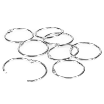Metall-Klappringe Schlüsselringe zum Aufklappen: Ø 44 mm ( VPE = 25 Stück ) 