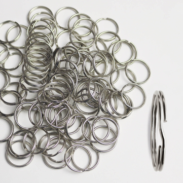 Schlüsselringe Basic Ø 24 mm: 2-fach gebogen, hohe Spannkraft ( VPE 100 Stück ) 