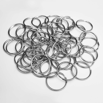 Schlüsselringe Basic Ø 35 mm: 2-fach gebogen, hohe Spannkraft ( VPE 50 Stück ) 