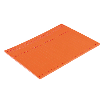 Schlaufenanhänger reißfestes Tyvek-Material, Länge 220 mm x Breite 12,7 mm Orange