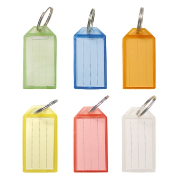 Schlüsselanhänger Midi Klapp-Fix:2-seitig beschriftbar, aufklappbar 6 Farben