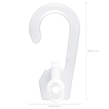 Clips-Haken Easy: mit Druckverschluss, VPE 25 Stück  