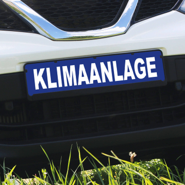 Miniletter Standard: Kennzeicheneinleger 1,5 mm stark, Motiv: Klimaanlage 