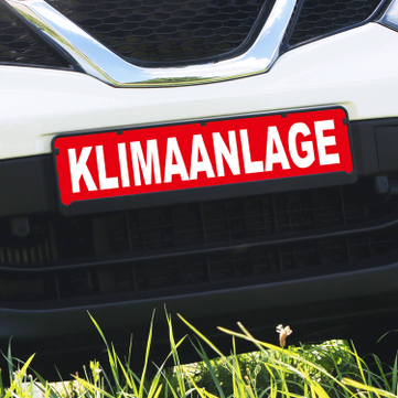 Miniletter Standard: Kennzeicheneinleger 1,5 mm stark, Motiv: Klimaanlage 