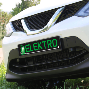 Kennzeicheneinleger Miniletter, Motiv: Elektro 1,5 mm stark 