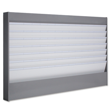 Plantafel Allround: für DIN A4, mit 7 Reihen (6+1 Reihe) mit Metallrahmen 