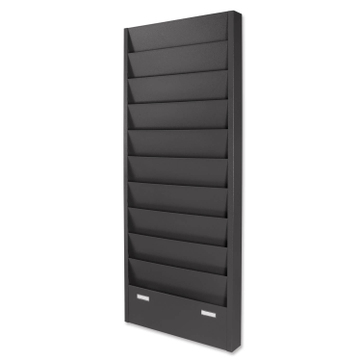 Plantafel Classic: Werkstattplaner: 10 Reihen, für 20x DIN A4, aus Metall Umbra