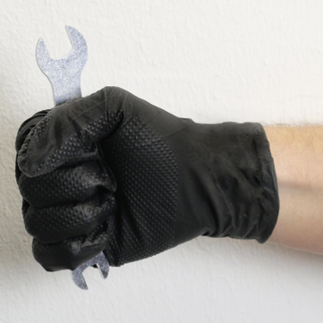 Nitril-Handschuhe XL Manutril Flex Grip: XL (9-10), extra reißfest, Top Grip 