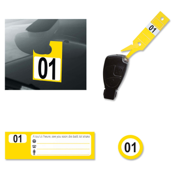 Leitzahlset 4-teilig zur Fahrzeugorganisation: Nr. 01 bis 304 Set mit 304 Stück 