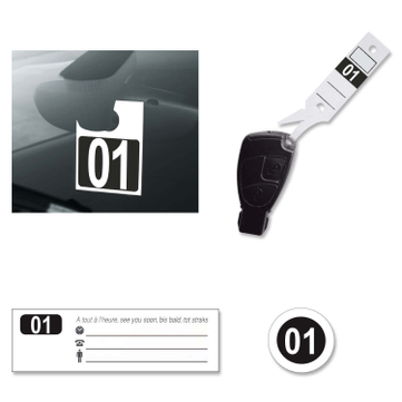 Leitzahlset 4-teilig zur Fahrzeugorganisation: Nr. 01 bis 304 Set mit 304 Stück 
