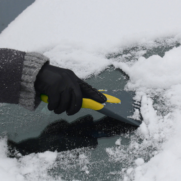 Eiskratzer Icebreaker: High-Tech Material aus zwei Materialkomponenten Griff Gelb