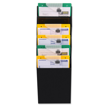 Prospekthalter Office-Line: 6 Fächer für A4 Hochformat aus Kunststoff 