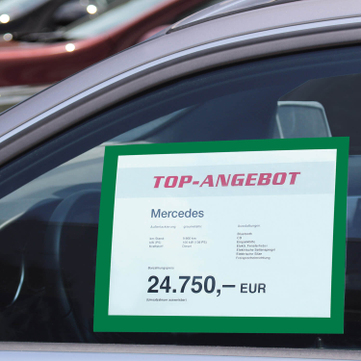 Hafttasche RGS: A4 selbsthaftend an Glasscheiben, bis 120° hitzebeständig 