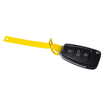 Schlaufenetiketten PVC-Schlaufenanhänger L 160 x B 12,7 mm, 1000 Stk. auf Rolle Gelb: 1000 Stk.
