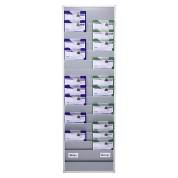 Plantafel Office-L: für 30 Aufträge im DIN A4 Hochformat, 16 Reihen, 2-bahnig 