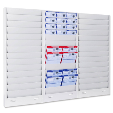 Plantafel Classic A5 mit 14 Reihen, für A4 und A5 Dokumente aus Metall 
