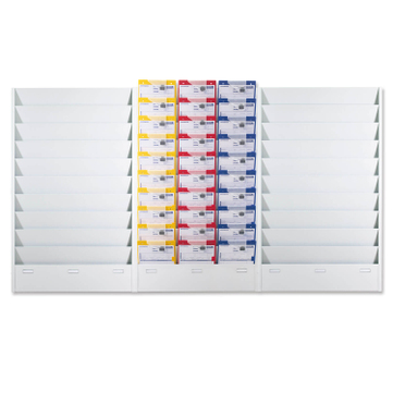 Planungstafel Classic-Maxx, 10 Reihen, für 30 x DIN A4 aus Metall 